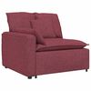 vidaXL Modulares Sofa mit Kissen Weinrot