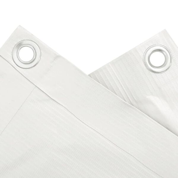 vidaXL Balkon-Sichtschutz Wei&szlig; 400x75 cm PVC