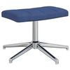 vidaXL Relaxsessel mit Hocker Blau Stoff