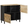 vidaXL Sideboard 80x33,5x75 cm Raues Mangoholz