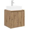 vidaXL Wandmontierte Waschtisch Artisan-Eiche 49,5 x 41 x 62,5 cm