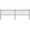 vidaXL Gartenzaun | Stahl | Stabil | Rechteckig | Modern