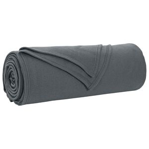 vidaXL &Uuml;berwurfdecke Dunkelgrau 210 x 140 cm Fleece
