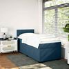 vidaXL Boxspringbett mit Matratze Blau 80x200 cm Samt