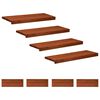 vidaXL Treppenstufen 8 stk. 80 x 30 x 2 cm Braun Massivholz Buche