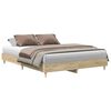 vidaXL Bettrahmen 2 pcs Sonoma 152 x 203 cm Holzwerkstoff