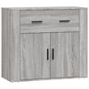vidaXL Sideboards 3 Stk. Grau Sonoma Holzwerkstoff