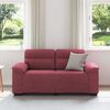 vidaXL 2-Sitzer-Sofa Weinrot 120 cm Stoff