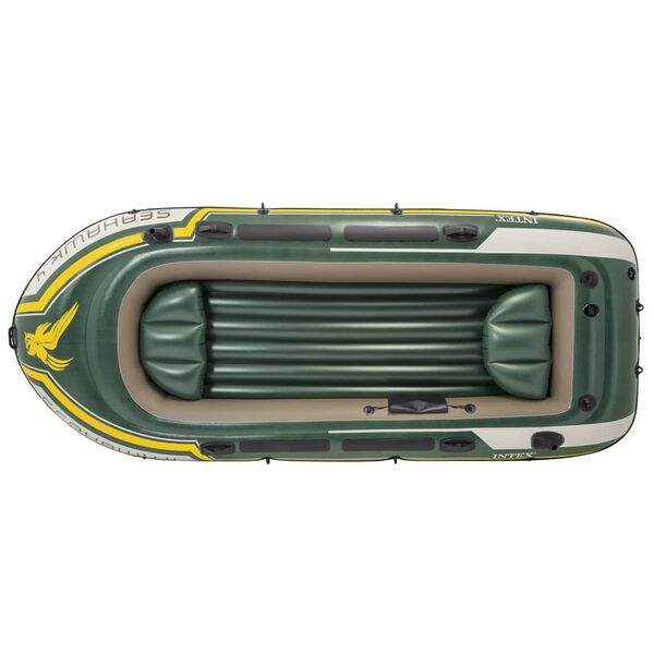 Intex Schlauchboot-Set Seahawk 4 mit Trolling-Motor und Halterung