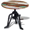 vidaXL Beistelltisch Altholz Gusseisen 60x(42-63) cm