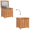 vidaXL Gartenbox 60x50x58 cm Massivholz Teak