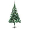 vidaXL K&uuml;nstlicher Weihnachtsbaum Beleuchtung Kugeln 120cm 230 Zweige