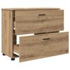 vidaXL Badezimmerschrank mit Speicher Artisan-Eiche 76,5 x 35 x 64 cm