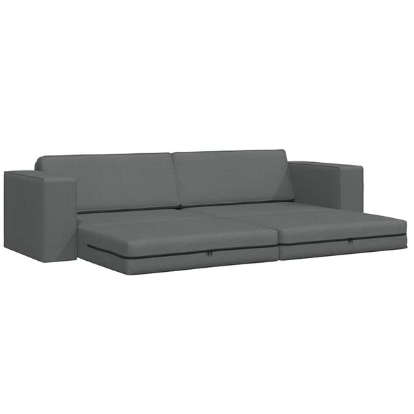 vidaXL Schlafsofa Dunkelgrau 245 x 78 x 77 cm Stoff