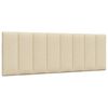 vidaXL Bettgestell ohne Matratze "Hanko" Creme 140x190 cm Stoff