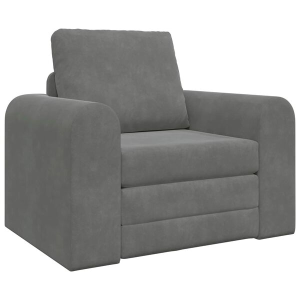 vidaXL Schlafsofa Dunkelgrau 98 x 71 x 83 cm Samt