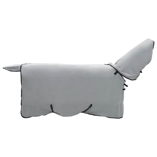 vidaXL Pferdedecke Hellgrau und Rosa Polyester