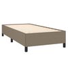 vidaXL Bettgestell ohne Matratze Taupe 90x190 cm Stoff