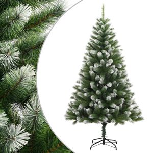 vidaXL K&uuml;nstlicher Weihnachtsbaum Klappbar Beschneit 150 cm
