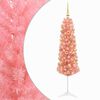 vidaXL K&uuml;nstlicher schmaler Weihnachtsbaum mit Weihnachtskugel 150 cm