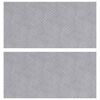 vidaXL Treppe Tritt 2 stk. 50 x 25 cm Silber Aluminium Rechtwinklig