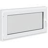 vidaXL Kellerfenster RISOR 110 x 50 cm PVC und Glas Anthrazit