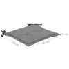 vidaXL Gartenstuhl-Kissen 2 Stk. Schwarz und Grau 50&times;50&times;3 cm