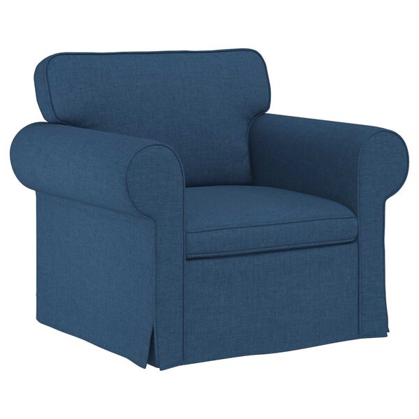 vidaXL Sofa 2 pcs Blau Gesamtabmessungen: 245 x 82 x 80 cm (B x T x H)