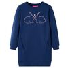 Kinder-Pulloverkleid Marineblau 104