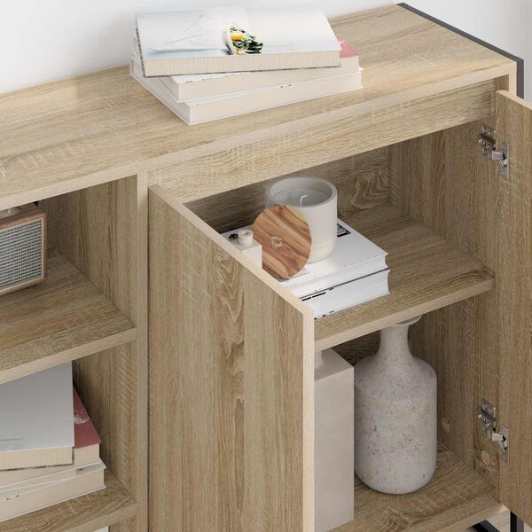 vidaXL Seitenschrank Sonoma 96,5 x 30 x 75 cm Holzwerkstoff