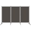 vidaXL 3-tlg. Raumteiler Anthrazit 260x180 cm