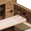 vidaXL Bettrahmen mit Kopfteil Altholz 193 x 78 x 50 cm Holzwerkstoff