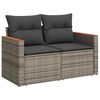 vidaXL Gartensofa-set 11 pcs Grau Poly-Rattan