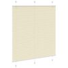 vidaXL Plissee Creme 115x100 cm Stoffbreite 114,4 cm Polyester