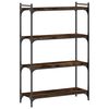 vidaXL B&uuml;cherregal 4 B&ouml;den R&auml;uchereiche 80x30x120 cm Holzwerkstoff