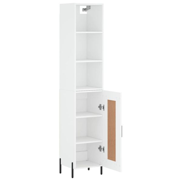vidaXL Highboard Wei&szlig; 34,5x34x180 cm Holzwerkstoff
