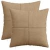 vidaXL Kissenbezug 2 stk. ALMELO Braun 35 x 35 cm Cord