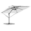 vidaXL Roma Parasol Beige 286 x 285 x 265 cm Polyester und Aluminium