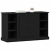 vidaXL Sideboard Schwarz Eichen-Optik 100 x 35,5 x 60 cm Holzwerkstoff
