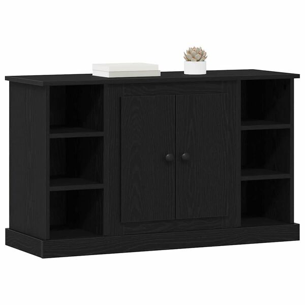 vidaXL Sideboard Schwarz Eichen-Optik 100 x 35,5 x 60 cm Holzwerkstoff