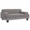 vidaXL Hundebett Grau 70x45x30 cm Kunstleder