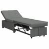 vidaXL Schlafsofa Ausziehbar Dunkelgrau 194 x 50 x 82 cm Stoff