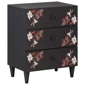 vidaXL Nachttisch Mehrfarbig 50 x 33 x 60 cm Massivholz Mango