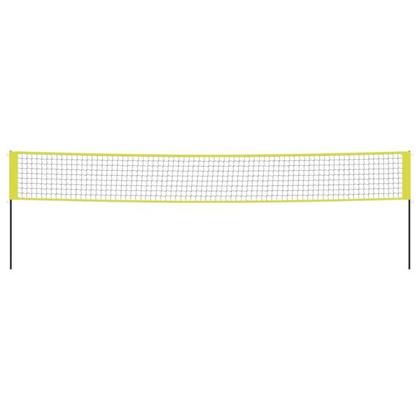 vidaXL Volleyballnetz Gelb und Schwarz 823x244 cm PE-Gewebe