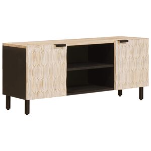 vidaXL TV-Schr&auml;nk Wei&szlig;e gewaschene Oberfl&auml;che 105 x 33 x 46 cm