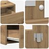 vidaXL Schminktisch mit Schubladen Braun 83 x 40 x 70 cm Holzwerkstoff