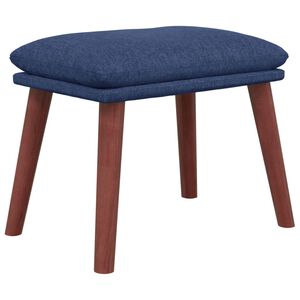 vidaXL Fu&szlig;hocker Blau 45x29,5x35 cm Stoff
