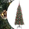 vidaXL K&uuml;nstlicher Weihnachtsbaum mit 150 LEDs Gr&uuml;n 66 x 66 x 150 cm