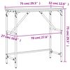 vidaXL Konsolentisch Grau Sonoma 75x32x75 cm Holzwerkstoff