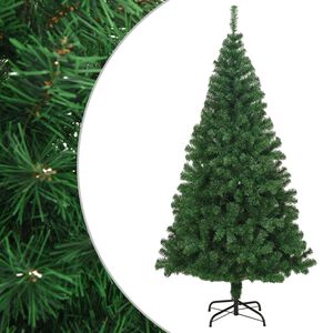 vidaXL K&uuml;nstlicher Weihnachtsbaum mit Dicken Zweigen Gr&uuml;n 210 cm PVC